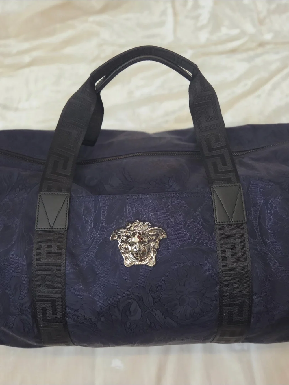 Versace Baroque Jacquard Weekender Bag